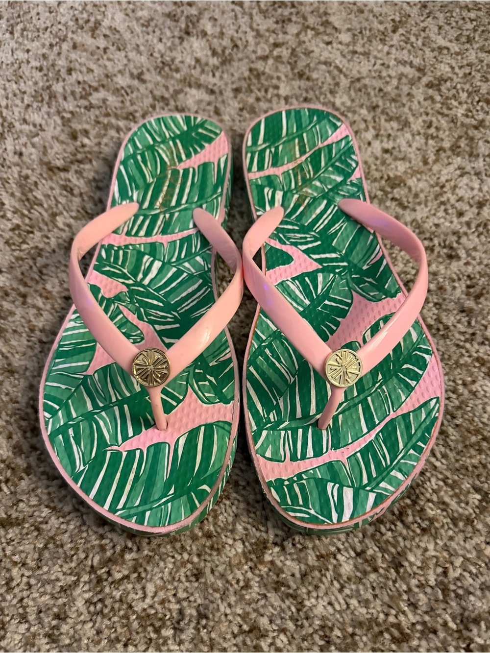 Lilly Pulitzer Pool Flip Flop 9/10